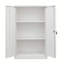 Armoire de rangement pliante en métal blanc, classeur pliant, armoire de rangement avec serrures de porte et tablettes réglables, convient comme armoire de rangement pliante pour la maison, le bureau, l'école et le garage
