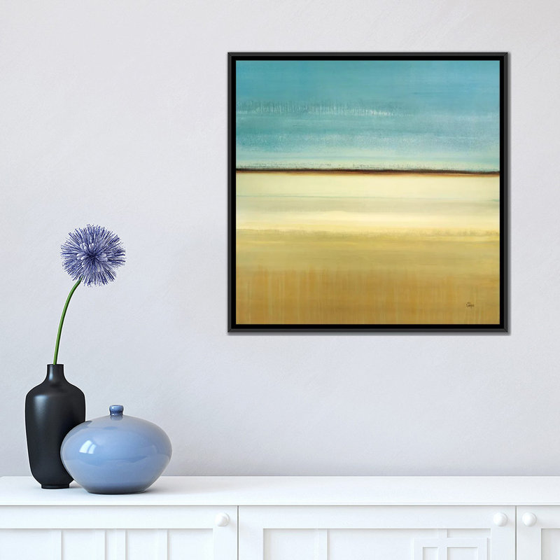 « day viscoélastique », reproduction sur toile, H 18 po x l 18 po x P 1,5 po, Toile avec cadre noir, Pas de tapis