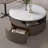 Light luxury design sense round coffee table