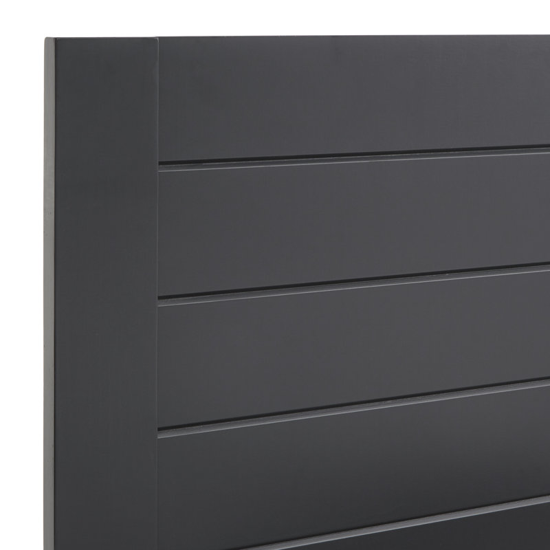 Lit plateforme Ayaan, Plein, Noir vulcain