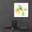 Art mural en verre épique «Emerald & Olive 1» par June Erica Vess, 12 po x 12 po