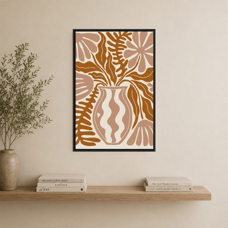 «Calming Floral» par Louise Lucas, impression sur toile