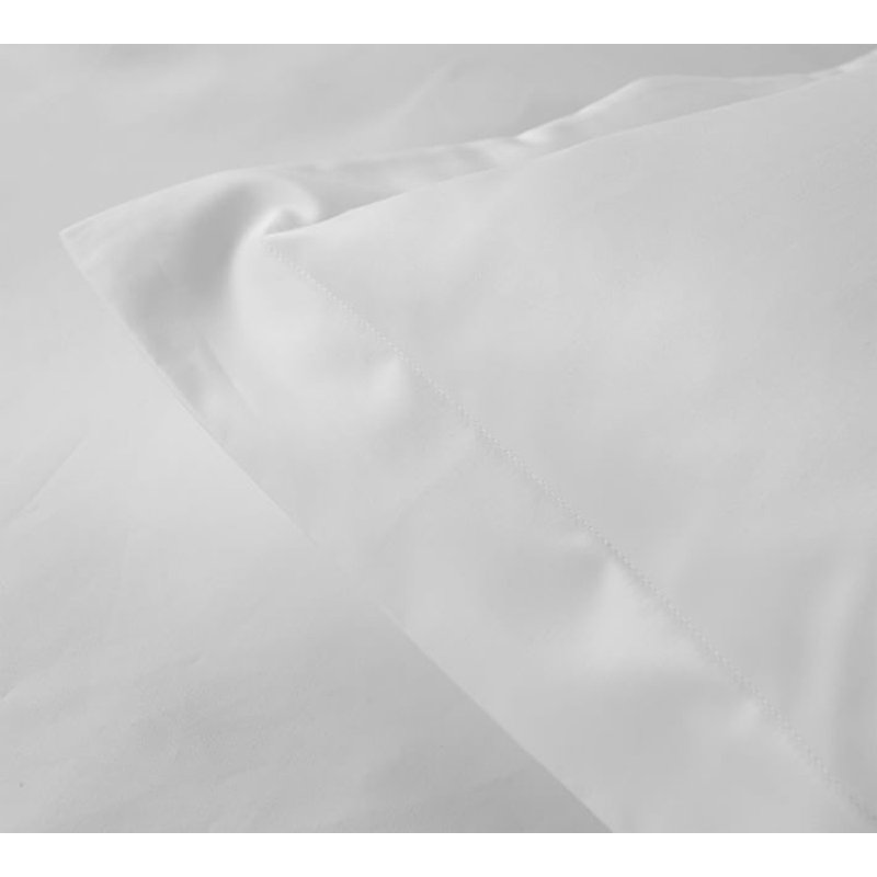 Organic Cotton Blend Standard Sham Set, King, White