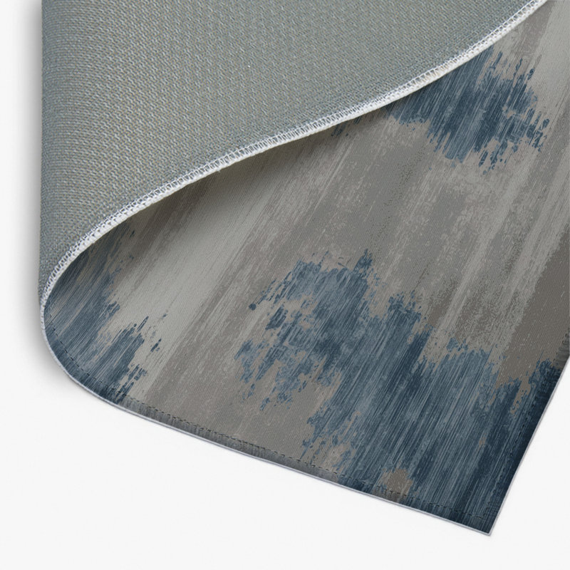Tapis gris abstrait intérieur et extérieur, Rectangulaire 2 pi x 3 pi