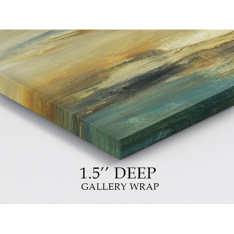 « muteed landscape iii », peinture sur toile tendue, H 48 po x l 36 po x P 1 po
