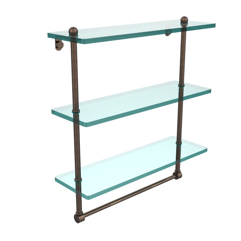 Tablette à 3 niveaux avec barre à serviettes Gober, 16", Bronze vénitien