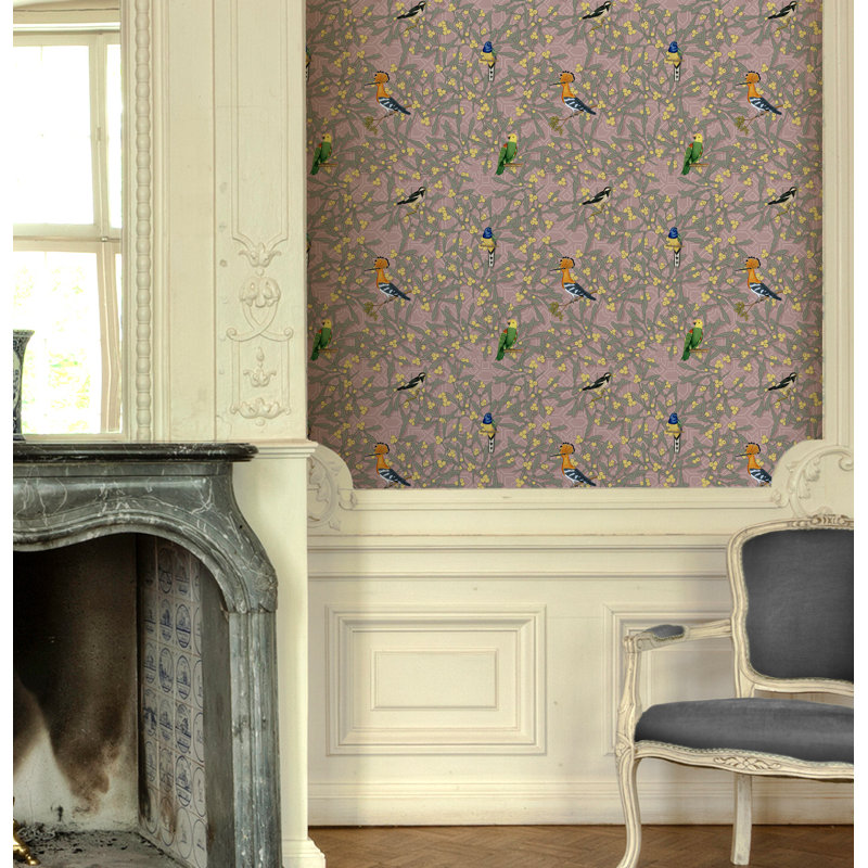 Yuki Osada Floral Wallpaper Double Roll, Blush Rose