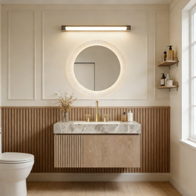Floating Bathroom Vanity with Multi-Functional Storage Space and 3 Pre-drilled Faucet Holes