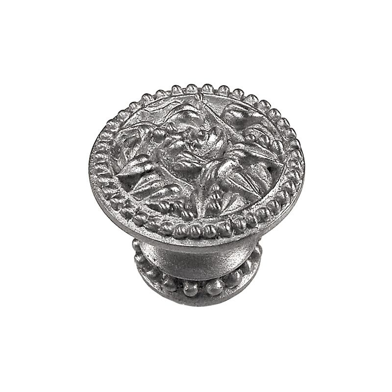 San Michele Mushroom Knob, Polished Silver, Large