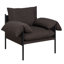 Chaise d'appoint en tissu avec finition Guyatri-27471179