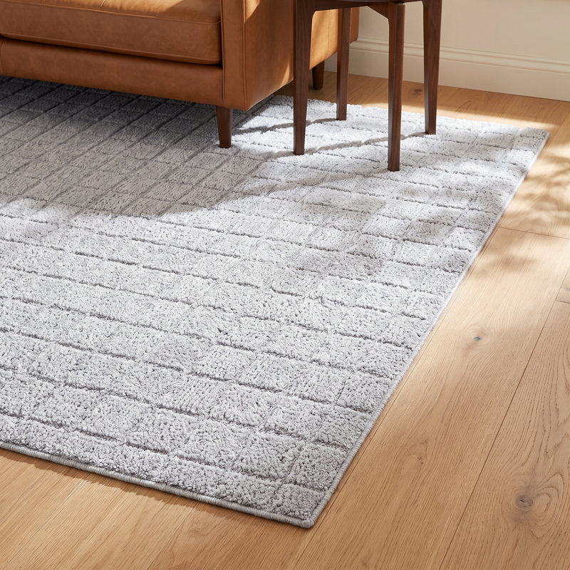 Gilligan Hand Tufted Geometric Indoor Rug, Rectangle 8' x 10'