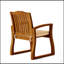 Fauteuil en bois DD de Della avec assemblage facile, rembourrage moelleux et structure en bois durable pour plus de confort et de style