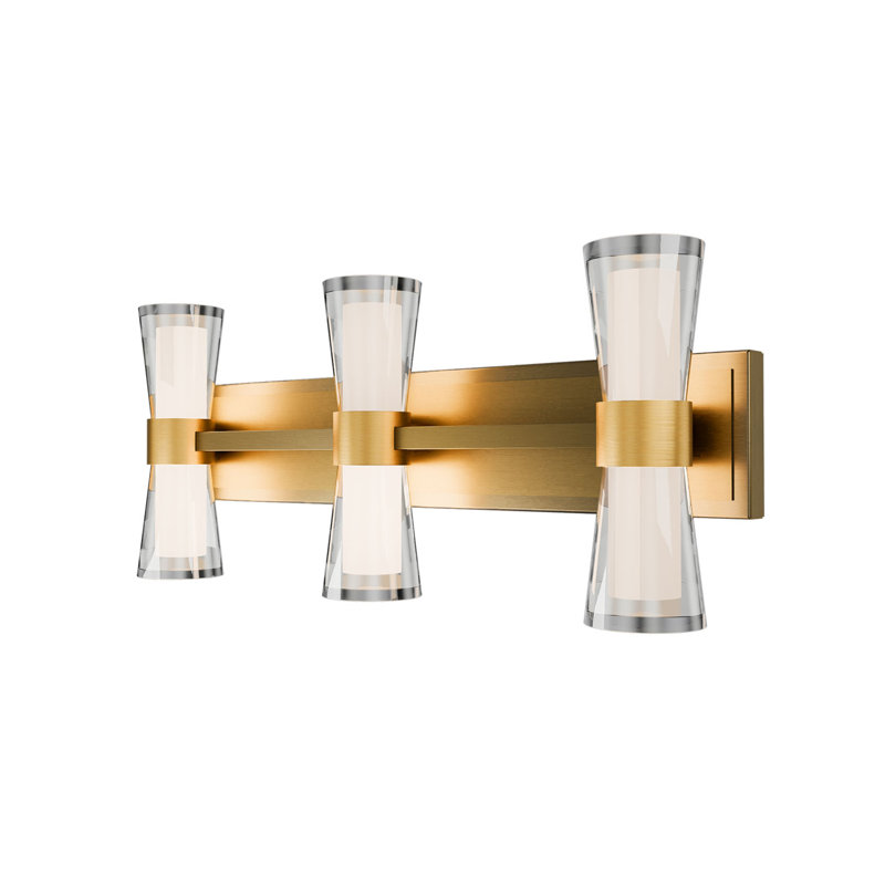 Hourglass 24" Dimmable LED Bath Vanity & Wall Light With Built In Color Temperature Switch from 2700K/3000K/3500K/4000K