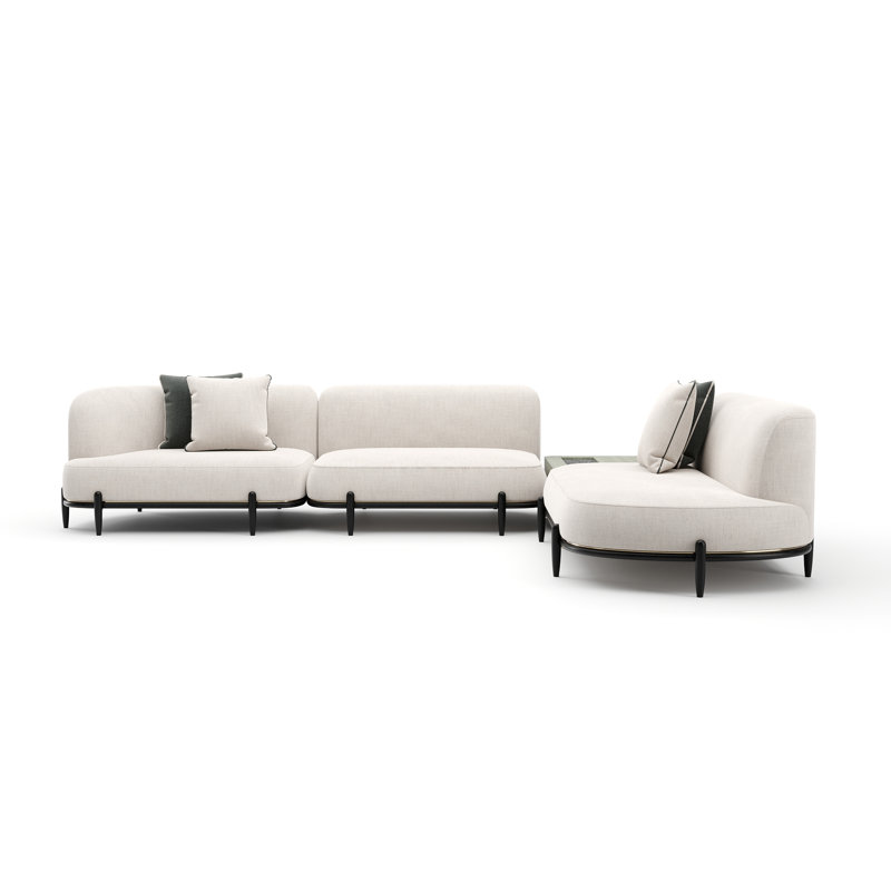 Sectional, 31" H x 148.5" W x 112.5" D, Right Hand Facing