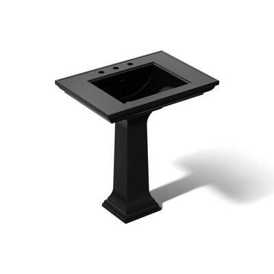 Kohler Memoirs Stately Pedestal Bathroom Sink with Faucet Holes