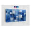 Reproduction d'art abstrait bleu sur toile, art mural triptyque 3 pièces-1322686694-1322686698