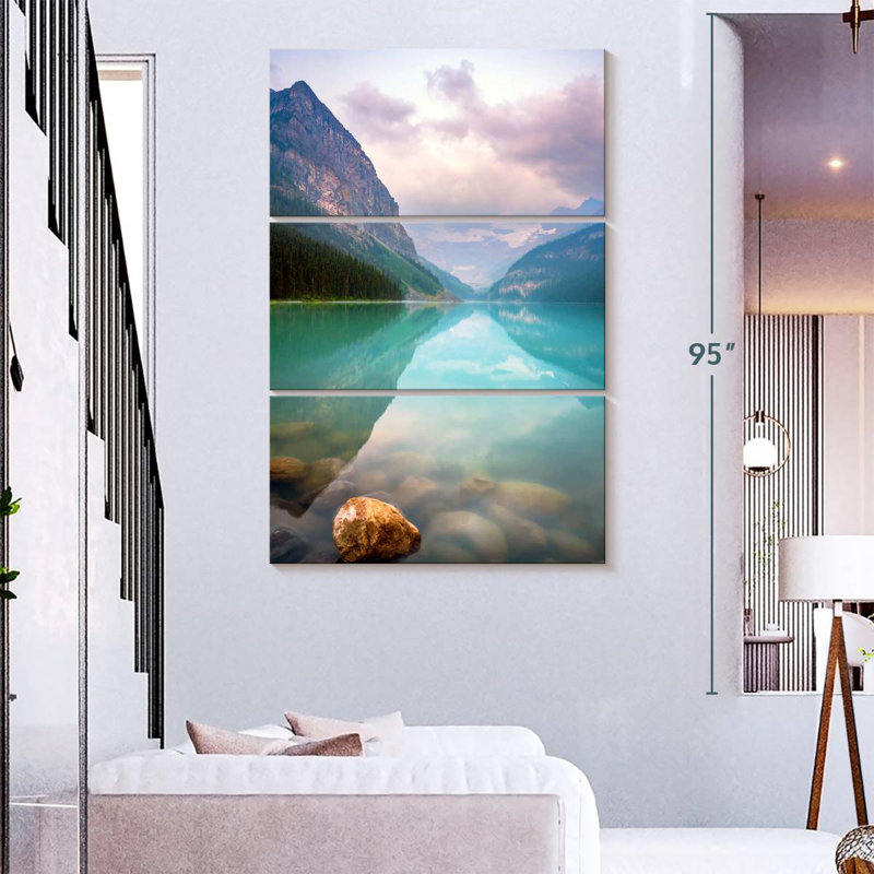 Alvord Calm Sunrise Lake Louise, H 74 po x l 48 po