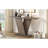 Console Table With Natural Wood Veneer,V-Base Design For Classic Versatility For Displaying Your Favorite Items, Easy Assembly-1686236309