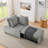 Convertible Sleeper Chair With Adjustable Backrest-992985546