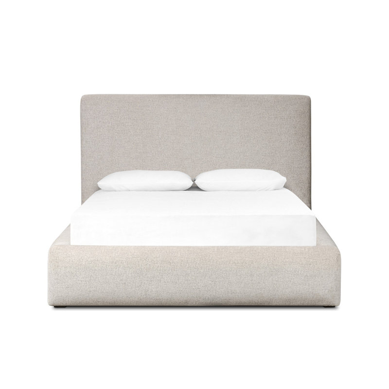 Quincy Upholstered Bed, King, Plushtone Linen