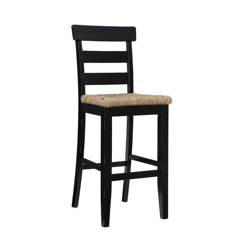 Tabouret de bar et de comptoir Holdrege, Noir, Tabouret de bar (siège d'une hauteur de 30,25 po)