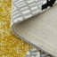 Larsson Geo Machine Woven Yellow/White/Black Rug-67405521