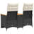  Reclining Garden Sofa Black, Cream White-1559503728-1559503733