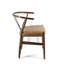 45cm H Genuine Leather Upholstered Slat Back Side Chair