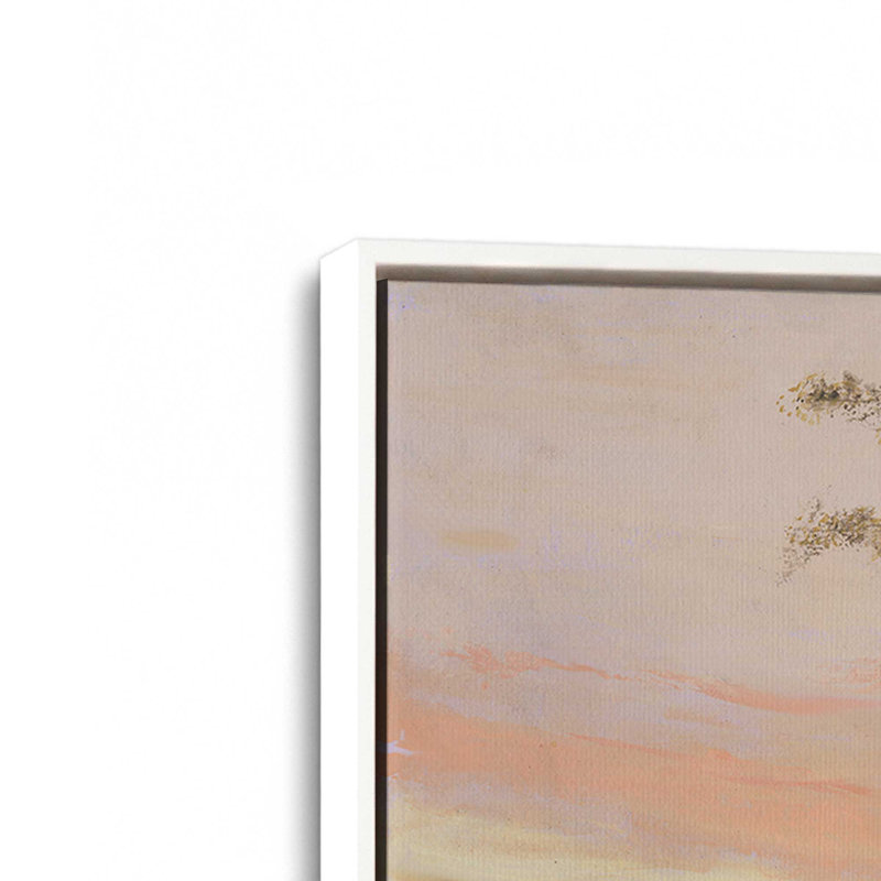 Impression sur toile, "Télécommande Lakeshore I" par Michael Willett, H 36 po x l 48 po, Blanc