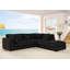 Canapé avec méridienne avec repose-pieds de 107 po de large Beeston-128443536-109722010