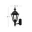 Black Beveled Glass Outdoor Wall Lantern