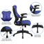 High Back Designer Mesh Executive Swivel Ergonomic Office Chair with Adjustable Arms-1345098439
