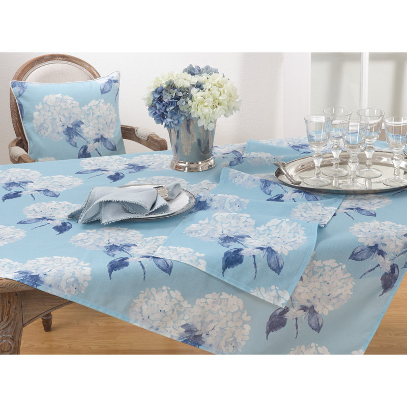 Chemin de table hortensia Paderne, 16 po x 72 po
