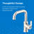 Kinzie Single Handle Single Hole Bathroom Faucet with Metal Touch Down Drain Included-132218145
