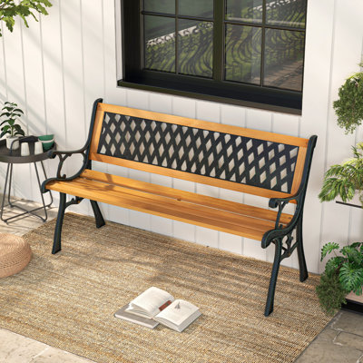 Solid Wood Outdoor Bench