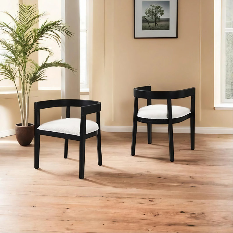 Chaise de salle à manger avec accoudoirs 2 pièces
