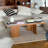 Simple log style solid wood coffee table-110602406