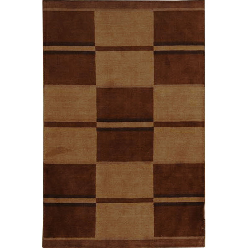 Tapis brun de haute qualité noué à la main