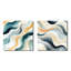 Coastal Reflections - Ensemble de 2 collages carrés abstraits-101846105-101846101