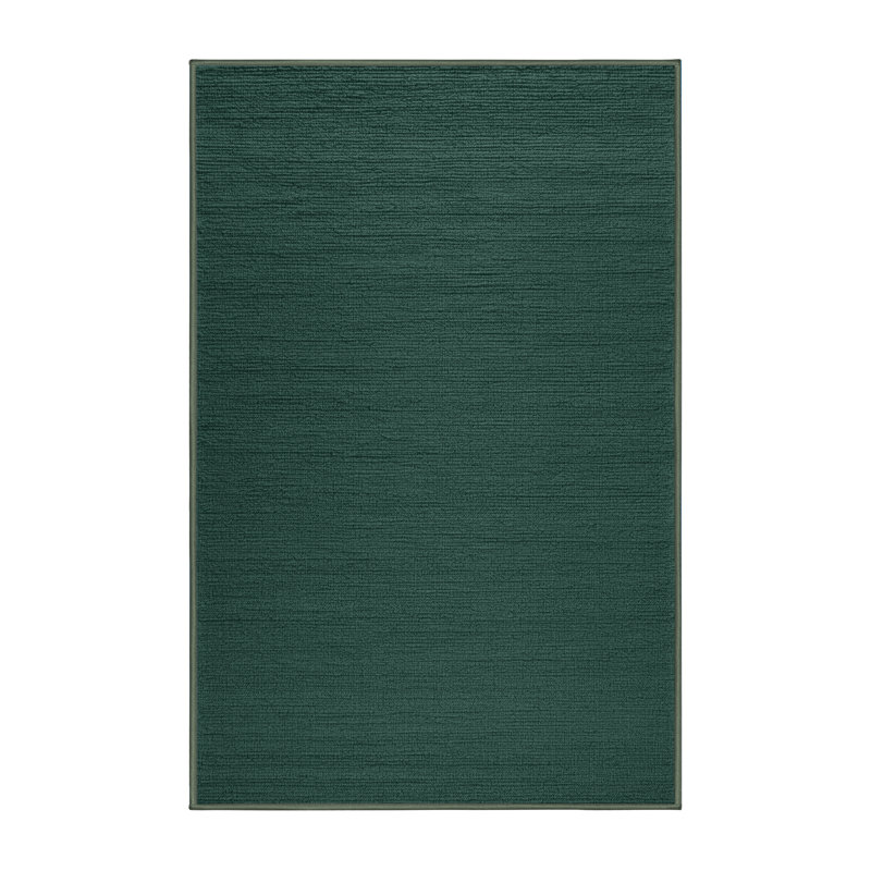Tapis vert uni lavable à la machine, Tapis de couloir 2 pi x 4 pi