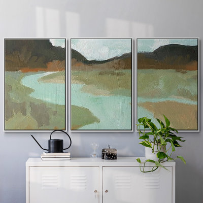 Coldwater Hills II, peinture sur toile 3 pièces
