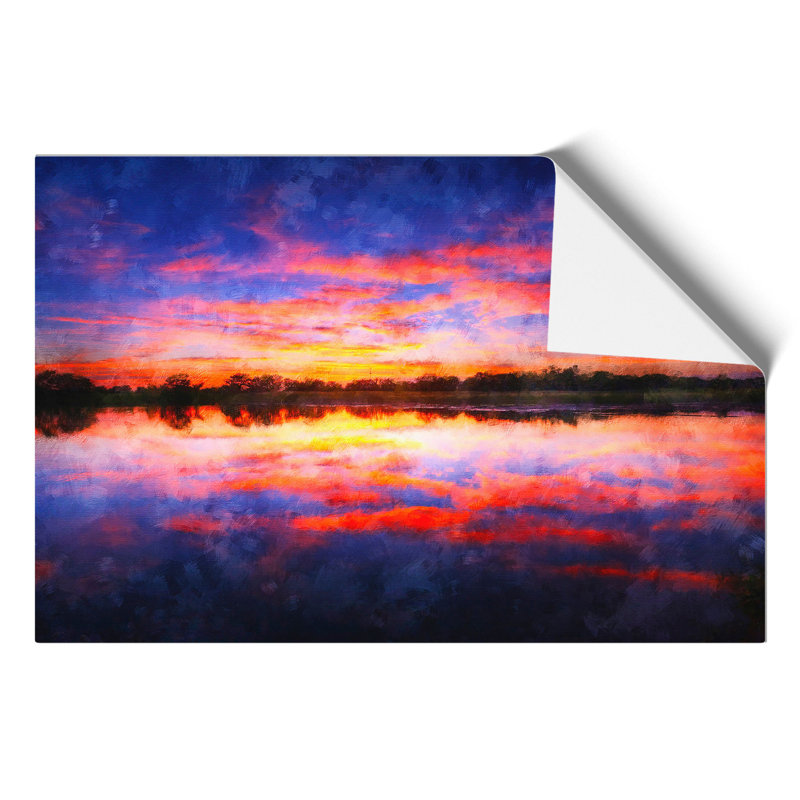 Evening Sunset - No Frame Print, 42cm H x 59cm W x 0.1cm D