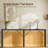Extra Long Console Table Farmhouse Behind Couch Sofa Partner, Industrial Style with Metal Accents and Triangular Supports-588760184-588760189
