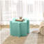 Ensemble de 3 tables de casse-tête artistiques, tables d'appoint modulaires MGO avec emboîtement (2 convexes et 1 concave), capacité de 200 lb pour l'intérieur et l'extérieur, vert clair et bleu clair-138885236
