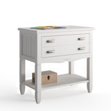 Quackenbush 2 Drawer Bedside Table