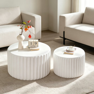 Ensemble de 2 tables basses gigognes Modern Modern Minimalist