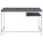 Weathered Grey And Chrome Rectangular Writing Desk