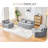 32.3"W Giant Bean Bag Chairs Loveseat for Adults,1 Seater Floor Settee,Grey | Loveseat Fireside Chair, Memory Foam Lazy Bean Bag Couch for Living Room, Bedroom, Dorm, Office-1286928592-1296611787