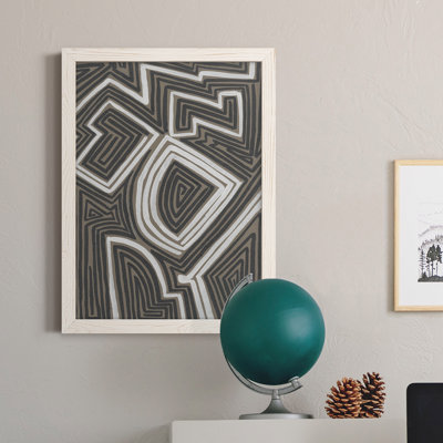Abstract Maze III - Peinture sur toile encadrée