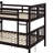 Full Over Full Bunk Bed With Ladder-867652892